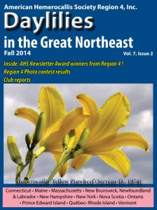 Daylilies in the Great Northeast Newsletter – Fall 2014