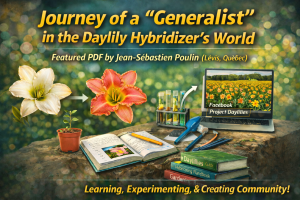 Best Article About Hybridizing “Journey of a Generalist in the Daylily Hybridizer’s World” by Jean-Sebastien Poulin – Spring 2016