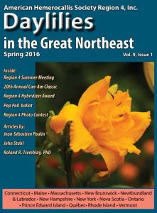 Daylilies in the Great Northeast Newsletter – Spring 2016