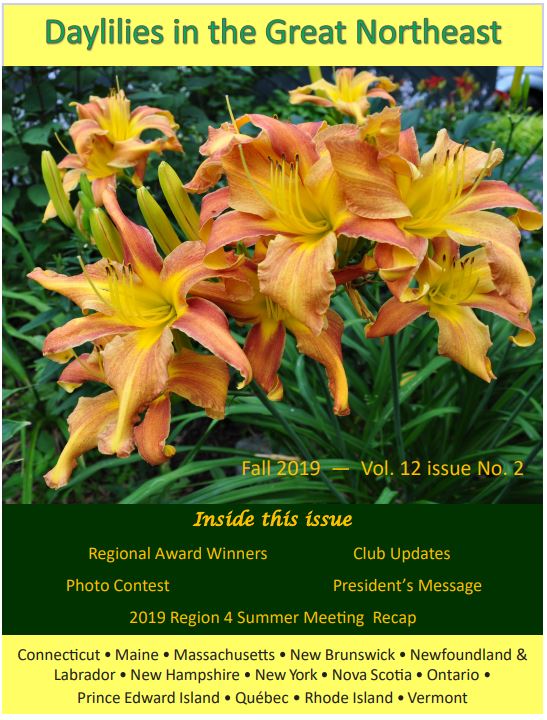 Daylilies in the Great Northeast Newsletter – Fall 2019