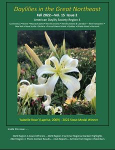 Daylilies in the Great Northeast Newsletter – Fall 2022