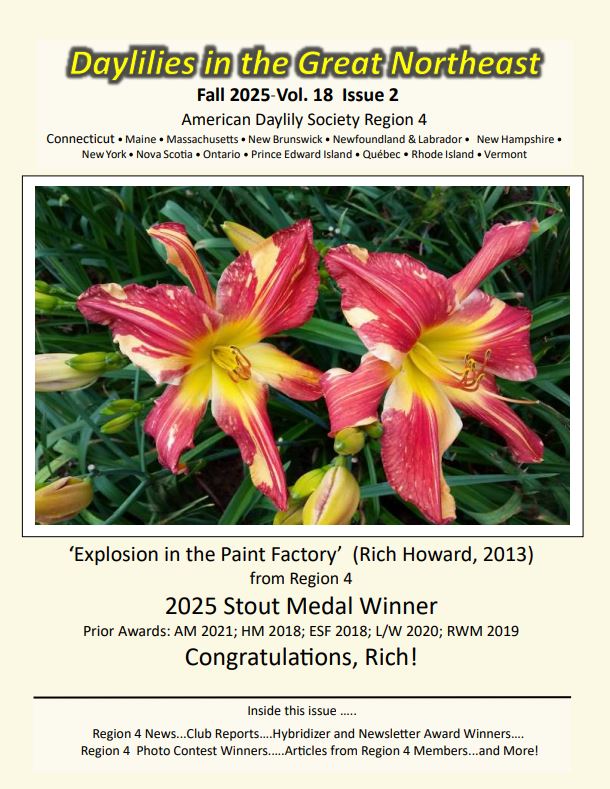 Daylilies in the Great Northeast Newsletter – Fall 2025