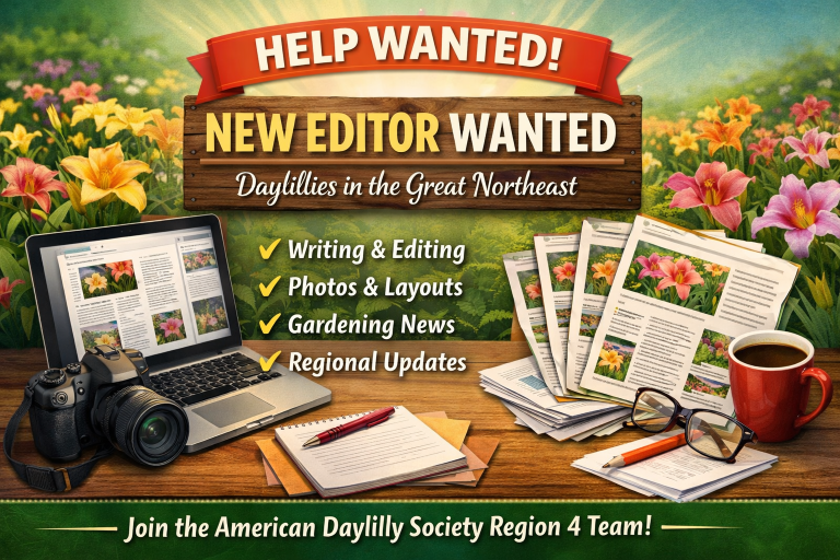 Help Wanted: New Editor for Daylilies in the Great Northeast