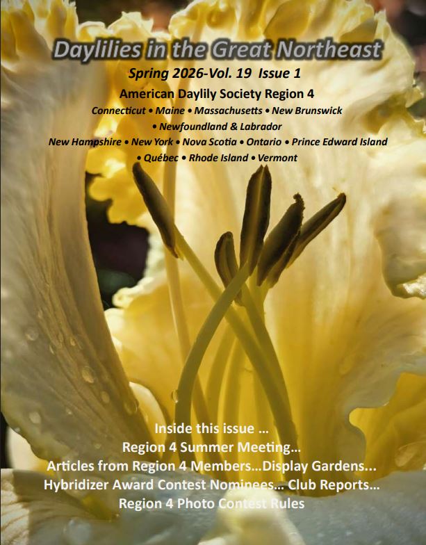 Daylilies in the Great Northeast Newsletter - Spring 2026